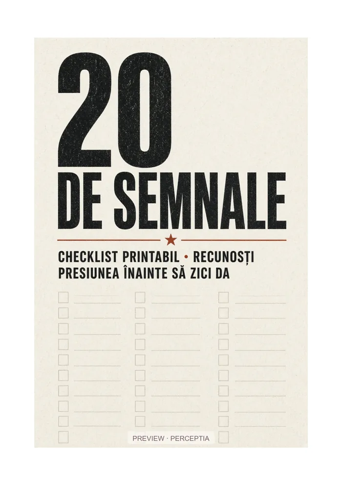 20 de semnale — Copertă, PDF pagina 1