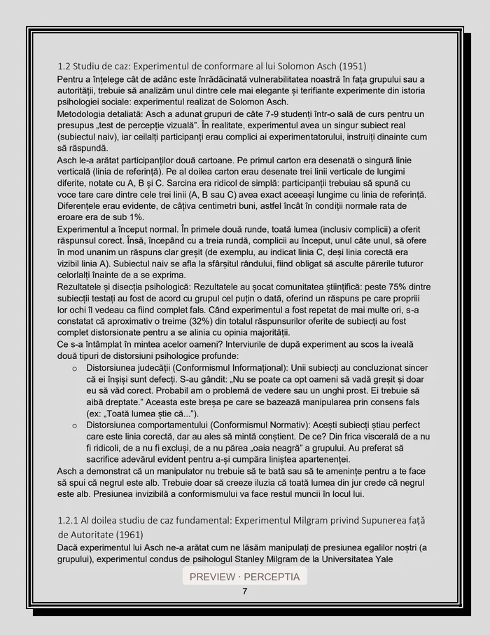 Arhitectura Umbrei — Experimentul Asch, PDF pagina 7