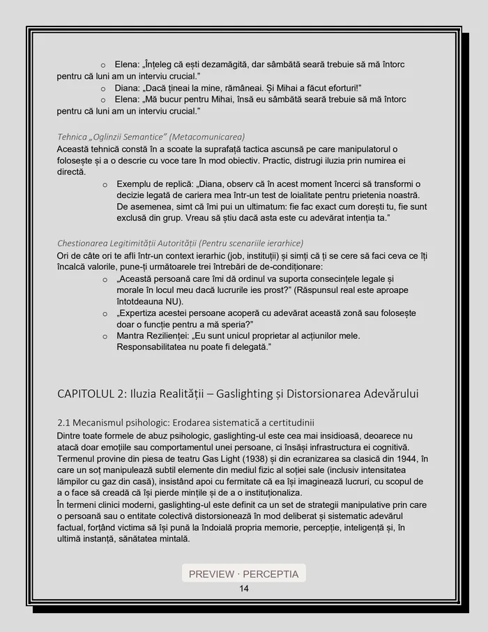 Arhitectura Umbrei — Replici și protecție practică, PDF pagina 14
