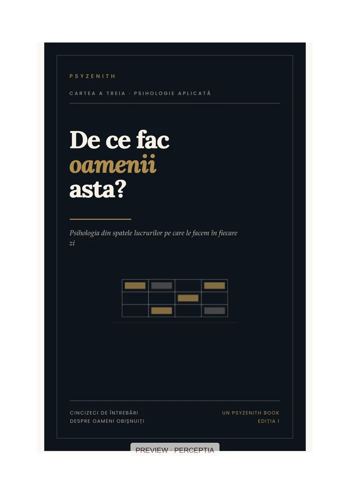 Înțelege oamenii. Înțelege-te pe tine. — De ce fac oamenii asta? · Copertă, PDF pagina 1