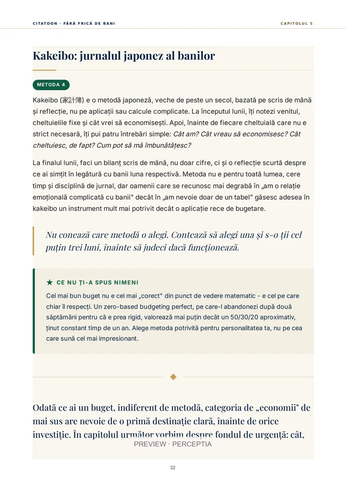 Fără frică de bani — Kakeibo: reflecție și planificare, PDF pagina 33