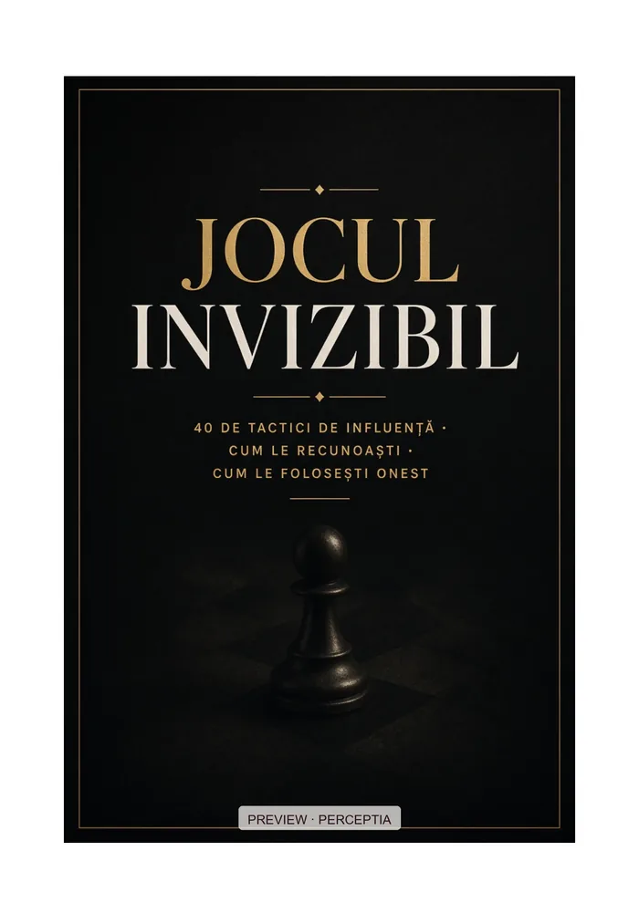 Manipulare, influență & limite — Jocul Invizibil · Copertă, PDF pagina 1