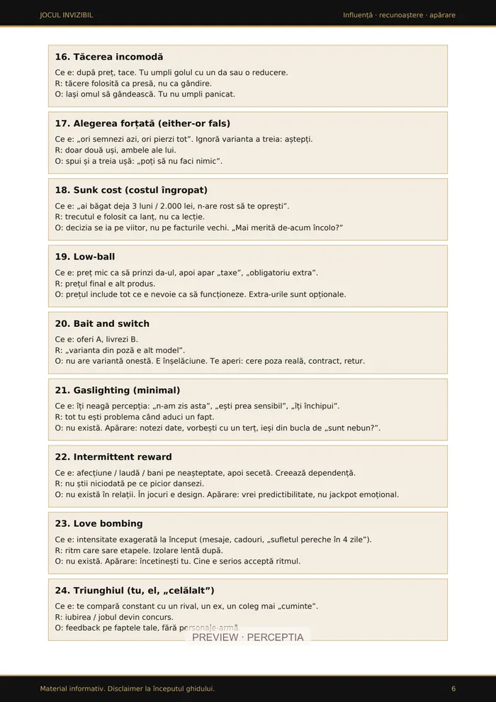 Jocul Invizibil — Tăcerea și presiunea, PDF pagina 6