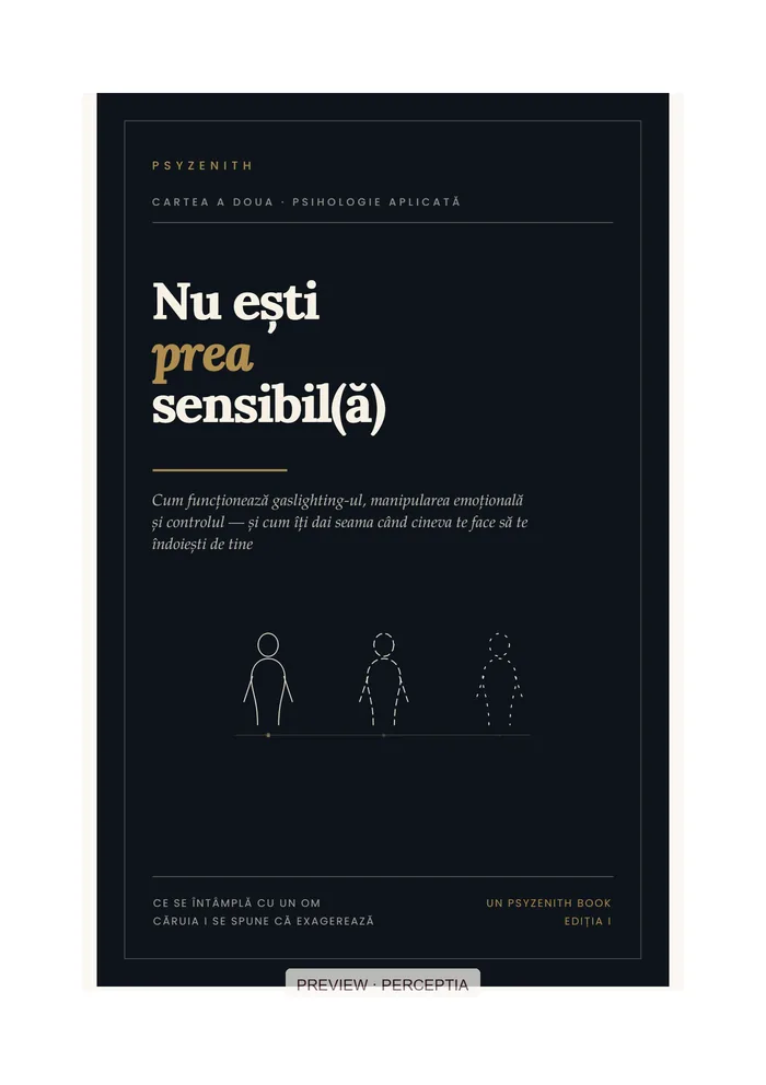 Înțelege oamenii. Înțelege-te pe tine. — Nu ești prea sensibil(ă) · Copertă, PDF pagina 1